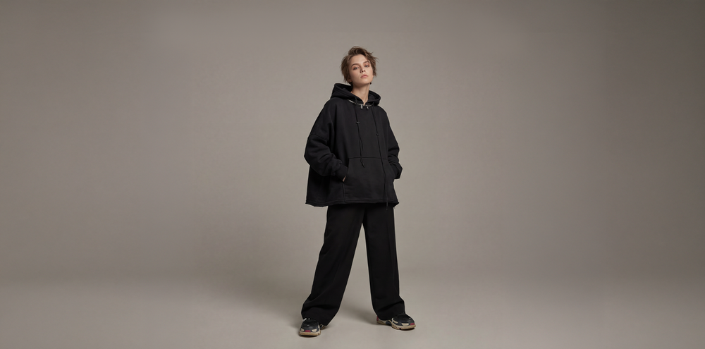 Zoho – Heavyweight Zip Hoodie 550 - Чорний