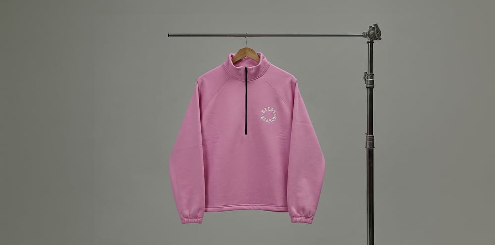 Quarter Zip "Bless Season" Рожевий